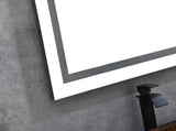 96 x 36 Inch LED Bathroom Mirror with Front and Backlight, Wall Mounted Vanity Mirror, Anti-Fog, W2287P281174