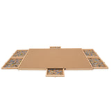 1500 Piece Rotating Wooden Jigsaw Board - 34x26 Inch, Rotating Table With Cover,Portable 15664271