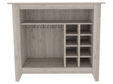 New Canaan 6-Bottle 1-Drawer 1-Shelf Bar Cabinet Light Grey B06280165
