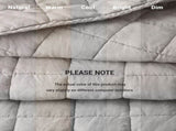 3-Piece King/Cal King Linen Garment Washed Quilt Set,Gray B035P408300