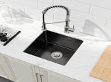 Stainless Steel Kitchen Sink, 18x18 Single Bowl, Undermount HandmadeSink in Black, with US 33514465