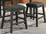 ZUN Modern Contemporary Dining Room Furniture Chairs Set of 2 Counter Height High Stools Grey Finish B01164105