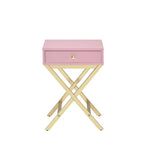 Coleen Pink & Gold Finish Accent Table B2726P270993