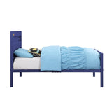 Blue Twin Platform Bed B062P181287