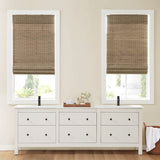 ZUN Bamboo Light Filtering Roman Shade 64"L B035129690