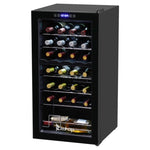 ZUN Dual Zone Wine and Beverage Refridgerator, 28 Bottle Wine Fridge with Independent Temperature 97057086