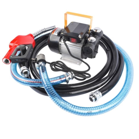 ZUN Self Priming 110V AC 16GPM Oil Transfer Pump Fuel Diesel Pump Kit w/ Hose Nozzle 15684399