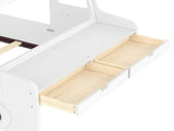Twin Size Floor Bed with Interesting Car-shape Design, Kids Car Floor Bed with Storage Drawers, W1580P396323