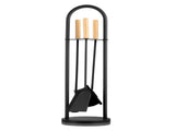 4PC Fireplace Tool Set with Poker, Brush, Shovel, and Stand 06234728