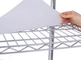 7 Tier Metal Wire Shelving Unit, 2450lbs Heavy Duty Adjustable Storage Rack with Wheels & 34409341