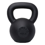 ZUN 40LBS Solid Cast Iron Kettlebells Ideal for Strength Training, Building Muscles 72062570