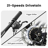 27.5 Inch Full Suspension Mountain Bike, Front and Rear Dual Shock Absorbers, Mechanical Disc 40828897