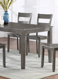 ZUN 1pc Contemporary Dining Table Rectangular Wood Base Gray Finish Wooden Dining Room Furniture B011P264098