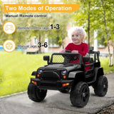 Dual Drive 12V 4.5A.h with 2.4G Remote Control Jeep Black 07310911
