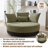 52.75'' Oversized Round Swivel Chair,360&deg Swivel Chair, Couples W1628P218358
