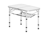 24x16in Folding Camping Table, Adjustable Height Portable Side Table with Mesh Layer & Carrying 95167126