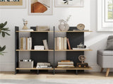 Oak 3-Tier Wooden Bookshelf, Engineered Board 66LBS Per Shelf Anti-Toppling Kit Included 13302808