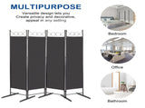 5.74FT 4-Fold Top With Shape 160g Polyester Cloth Plastic Feet Carbon Steel Frame Foldable Screen 87841524