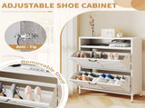 Metal Cabinet White - 2 Flip Drawers Open Storage Layer Rack, Slim 11.8"D Freestanding Steel T2398P482740