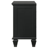 Black 3-drawer Nightstand with Pull Out Tray B062P145467