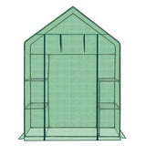 Mini Walk-in Greenhouse with PE Cover, 4-Shelf Indoor Outdoor Plant Gardening Green House for Garden 50711316