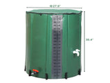 100gal PVC With Scale Rain Bucket Green 41132382