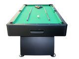 7 ft Pool Table with Black Thin Finish - Billiards Game Room Table for Adults & Family, Home, W1936P254168