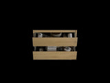 Alice24-106, Wall mount cabinet without basin, Natural oak color, with two drawers, Pre-assembled W1865P147101
