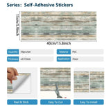 40 Pcs Vintage Wood Grain Floor Stickers, Easy Peel & Stick,Self-Adhesive,Scratch & Wear 99117025