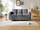 Modern 3-seater Sofa 79.5" Sofa Couch Upholstered Sofa with Dual-layer Seat Cushions for Living N763P351754E