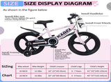 Kids Bike 16 Inch High Carbon Steel Frame, Magnesium Alloy Wheels, Training Wheels with Night 39822147