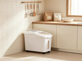 11.4 Gallon / 50L Airtight Storage Bin with Wheels & Scoop, Large Capacity Container for Rice, 73780924