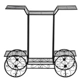 Paint Car Shape 6 Plant Stand Black 63180660