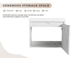 20'' Floating Wall-Mounted Bathroom Vanity with Resin Sink & Soft-Close Cabinet Door W999P143204