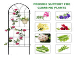 4 Pack Metal Garden Trellis 78.7" x 19.7" Rustproof Trellis for Climbing Plants Outdoor Flower 44697863