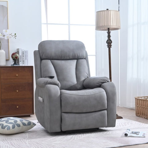 ZUN Electric Power Lift Recliner Chair for Elderly, Fabric Recliner Chair for Seniors, Home Theater 53148074