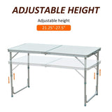 ZUN Portable Camping Table/ Dining Table （Prohibited by WalMart） 58819177