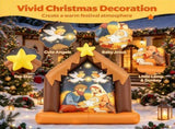 3.9 FT Christmas Inflatable Nativity Scene with Holy Family, Angels & Star, Built-in Cool White LED 39747804