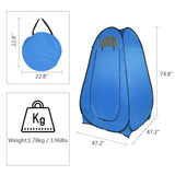 1-2 Person Portable Pop Up Toilet Shower Tent Changing Room Dressing Tent Camping Shelter Blue 44208910