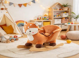 Safe Spotted Deer Rocking Horse, with Sounds, Seat Belt & Widened Base, for Toddlers 1-3 Years, 38635981