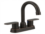 Bathroom Faucet Oil Rubbed Bronze 2-Handle Bathroom Sink Faucet 360 Degree High Arc Swivel Spout 03711677