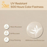 2 PCS Set 24x24 in Outdoor Deep Seat Cushion- Waterproof Fade-Resistant Patio Furniture Cushions 15381151