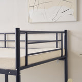 Twin Over Twin Bunk Bed for Kids Teens Adults, Heavy Duty Metal Bunk Bed with 84060545