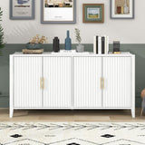 ZUN Accent Storage Cabinet Sideboard Wooden Cabinet with Metal Handles for Hallway, Entryway, Living 70227129