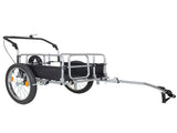 3-in-1 Heavy-Duty Bike Cargo Trailer - Upgraded 20"x2.6" Wide Fat Tires, 150lbs Capacity, Steel 35830980