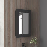 Juno 25.7" H x 15.7" W Narrow Mirror Medicine Cabinet, One door with Three interior Shelves for B070P242487