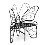 ZUN Modern Butterfly Cast Metal Garden Bench, Outdoor Bench Patio Seat, Park Bench Outdoor Seating for W2167P190141