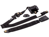 Seat Belt 3 Point Universal Retractable Safety Belt Black 37194365