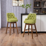 ZUN COOLMORE Bar Stools Set of 2 Counter Height Chairs with Footrest for Kitchen, Dining Room And 360 W395P145295