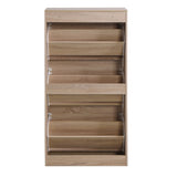 3-Drawer Shoe Storage Cabinet, 3-Tier Wood Shoe Rack Storage Organizer for Entryway W40981154